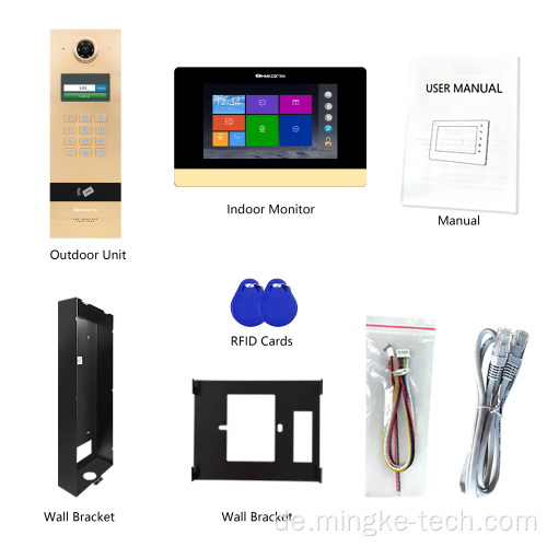 Smart Access Control System Gegengebung 720p Kamera